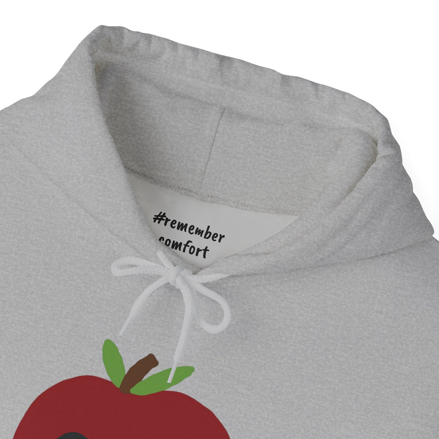 apple apology hoodie grey